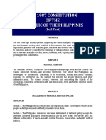 The 1987 Constitution of The Republic of The Philippines: (Full Text)