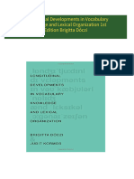 Complete Download Longitudinal Developments in Vocabulary Knowledge and Lexical Organization 1st Edition Brigitta Dóczi PDF All Chapters