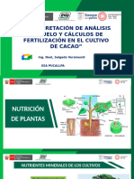 NoEl (INIA) - Interpretación de Analisis de Suelos de CACAO