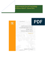 Advances in Experimental Social Psychology Vol 34 1st Edition Mark P. Zanna (Ed.) 2024 scribd download