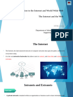 Introduction of internet and www