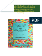 Get Complete Graded Spelling Lists with Spelling and Vocabulary Exercises Years One and Two British and World English Kit s Graded Spelling Lists 1st Edition Kit'S Educational Publishing PDF ebook with Full Chapters Now