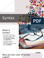 5. Syntax