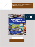 Complete Download A Panorama of Linguistic Landscape Studies First Edition Durk Gorter PDF All Chapters