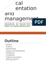 Acute Respiratory Distress Syndrome ARDS Lijalem