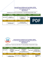 Calendrier de la 1ère série de cours 2024-2025 Distanciel 100% en ligne OK