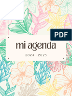 Agenda Personal Orgánico Floral Rosa y Verde (2)