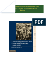 Get The Young Derrida and French Philosophy 1945 1968 Ideas in Context 1st Edition Edward Baring free all chapters