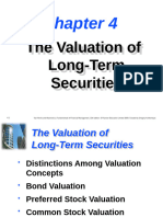 Valuation of Long Term Securities