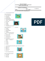 Soal Sumatif PAS Bahasa Inggris Kelas IV Semester 1