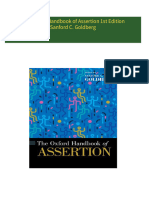 The Oxford Handbook of Assertion 1st Edition Sanford C. Goldberg download pdf