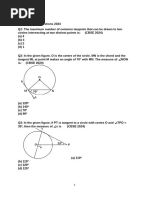 Ch 8 Circles PYQ 2019-2024