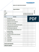 Boom Lift Check List