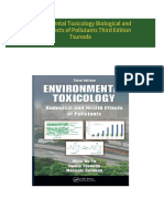 Environmental Toxicology Biological and Health Effects of Pollutants Third Edition Tsunoda All Chapters Instant Download