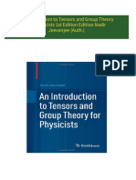 Download full An Introduction to Tensors and Group Theory for Physicists 1st Edition Edition Nadir Jeevanjee (Auth.) ebook all chapters