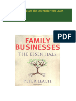 Family Businesses The Essentials Peter Leach download pdf