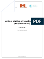 9. Cary Wolfe, Animal studies, dyscyplinarność i post(humanizm)