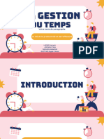 La gestion du temps PRESENTATION