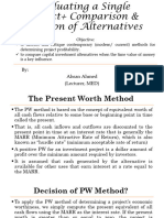 Lecture-3 Evaluating a single project and Comparison & Selection among different alternatives