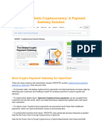 OpenCart Meets Cryptocurrency_ a Payment Gateway Solution