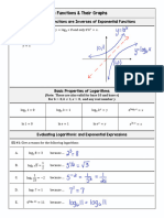 Notes 3.2-Logarithmic Functions Graphs Key