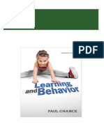 [FREE PDF sample] (eBook PDF) Learning and Behavior 7th Edition by Paul Chance ebooks