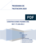 PROGRAMA DE CAPACITACION