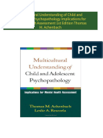 Multicultural Understanding of Child and Adolescent Psychopathology Implications for Mental Health Assessment 1st Edition Thomas M. Achenbach 2024 Scribd Download