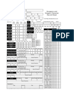 D&D character sheet