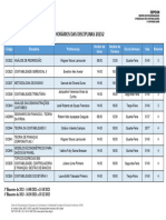 Horario das Disciplinas 2023_2