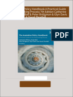 PDF The Australian Policy Handbook A Practical Guide to the Policymaking Process 7th Edition Catherine Althaus & Sarah Ball & Peter Bridgman & Glyn Davis & David Threlfall download