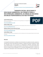 AÇÕES DE CARTOGRAFIA SOCIAL APLICADAS À EDUCAÇÃO AMBIENTAL NO PROJETO PARA A REC