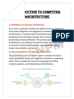 1- Introduction to Computer Architecture