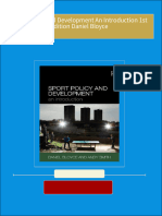 Instant Access to Sport Policy and Development An Introduction 1st Edition Daniel Bloyce ebook Full Chapters