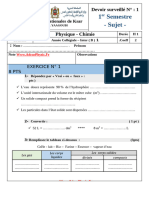 Controle 1 . 11 S1 1AC Inter (Www.adrarPhysic.fr)