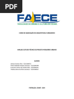 CURSO DE GRADUAÇÃO EM ARQUITETURA E URBANISMO - PROJ. MOBILIARIO URBANO