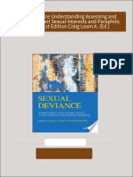 Sexual Deviance Understanding Assessing and Managing Deviant Sexual Interests and Paraphilic Disorders 1st Edition Craig Leam A. (Ed.) All Chapters Instant Download