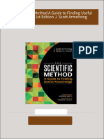 [Ebooks PDF] download The Scientific Method A Guide to Finding Useful Knowledge 1st Edition J. Scott Armstrong full chapters