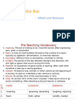 Crossing the bar analysis