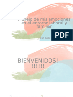 Manejo de Mis Emociones en El Entorno Laboral YFamiliar