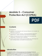 Module 5 – Consumer Protection Act (COPRA)