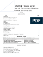 IIT Roorkee Brochure