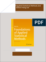 Get Foundations of Applied Statistical Methods 2nd Edition Hang Lee free all chapters