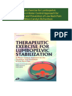 Full download Therapeutic Exercise for Lumbopelvic Stabilization A Motor Control Approach for the Treatment and Prevention of Low Back Pain 2nd Edition Carolyn Richardson pdf docx