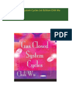 Download Full Gas Closed System Cycles 1st Edition Chih Wu PDF All Chapters