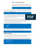 Simple Arrays_two Dimensional, Multidimensional and Dynamic Arrays COMPLETE NOTES