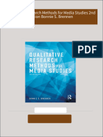 Full download Qualitative Research Methods for Media Studies 2nd Edition Bonnie S. Brennen pdf docx