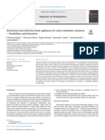 3D printed removable functional appliances for early orthodontic treatment – Possibilities and limitations