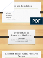 Week # 1 Foundation of Research Methods