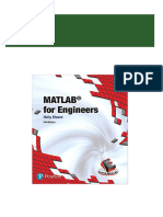 Full download (eBook PDF) MATLAB for Engineers 5th Edition by Holly Moore pdf docx